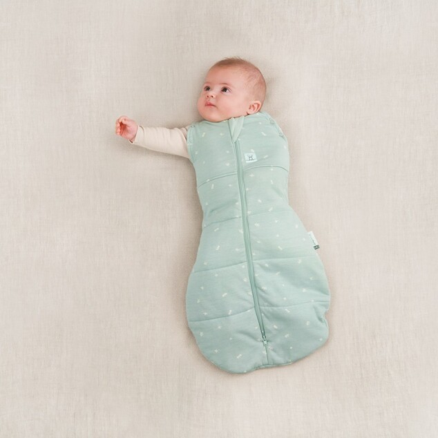 ERGOPOUCH Пелена и спален чувал 2в1 Cocoon Sage 0-3 м, 3-6 кг, 2,5 tog