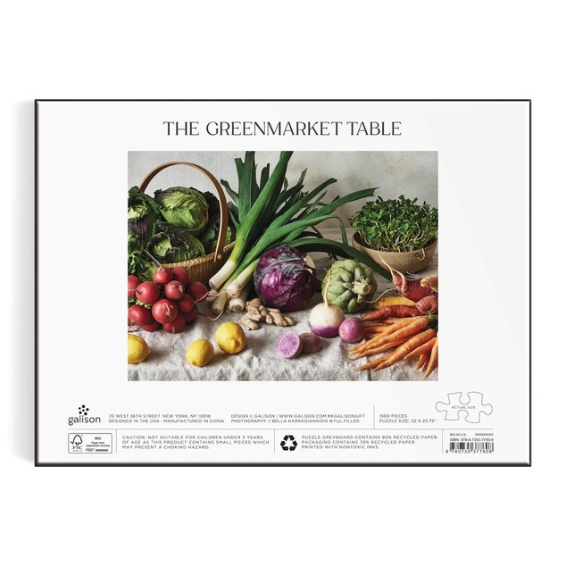 Puzzle Galison Greenmarket Table 1500 piese