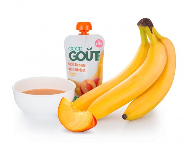 GOOD GOUT BIO Marhuľa s banánom 120 g