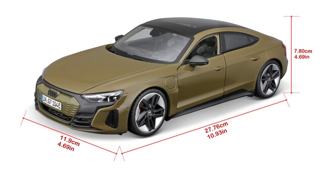Bburago 1:18 Plus - 2022 Audi RS e-tron GT - Tactical Green