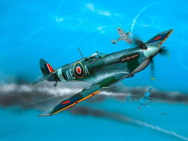 Plastikmodellbausatz Flugzeug 04164 - Spitfire Mk.V (1:72)