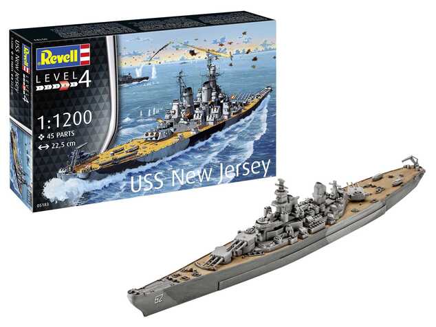 Starter Kit loď 75183 - Bitevní loď USS New Jersey (1:1200)