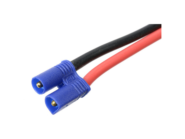Konektor pozlátený EC2 prístroj s káblom 14AWG 12cm