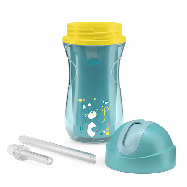 Chicco Tazza Sport con cannuccia teal, 14m+