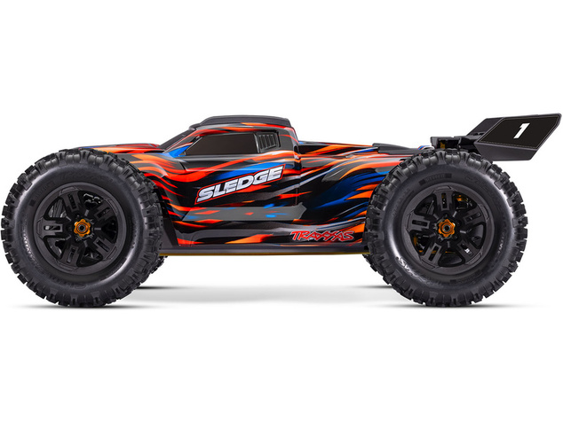 Traxxas Sledge 1:8 RTR červený s belted pneu