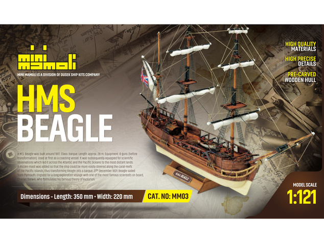 MINI MAMOLI HMS Beagle 1:121 kit