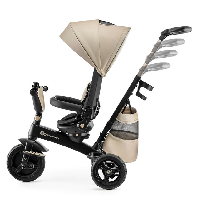 Kinderkraft Detská trojkolka Easytwist Beige