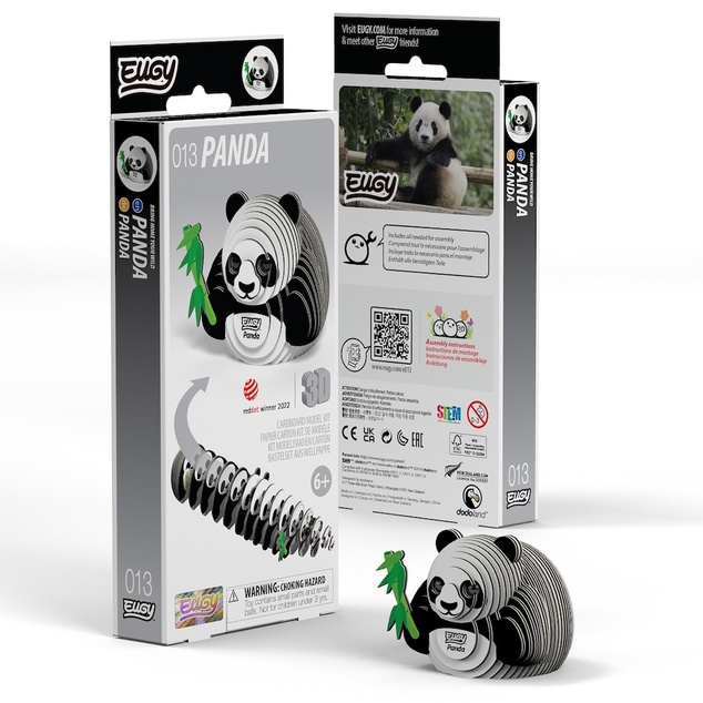 EUGY Panda 3D kartonová skládačka