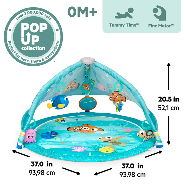 BRIGHT STARTS Tapis de jeu pour le développement moteur et sensoriel Finding Nemo POP 'N Wiggle™, 0m