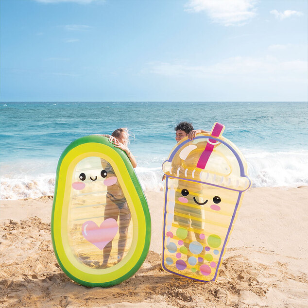 Intex 58739 Nafukovacia lehátko Avocado Buddy, 165 x 114 x 23 cm