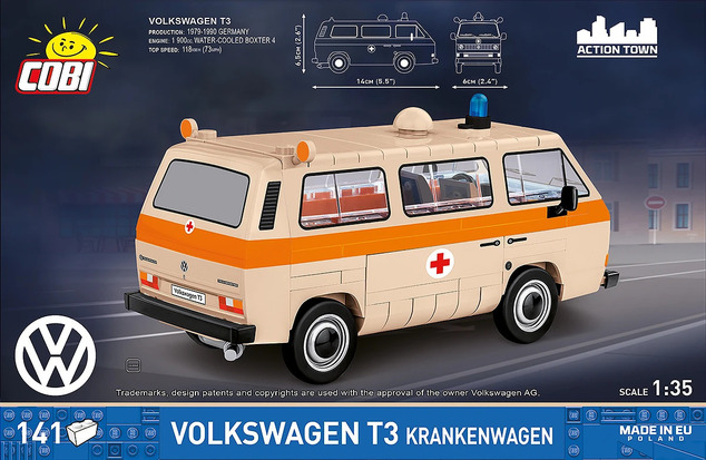 Cobi Volkswagen T3 Hitna pomoć, 1:35, 146 k