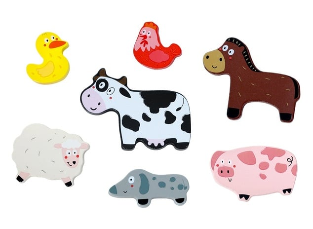 2Kids Toys Fa puzzle Vidám tanya összekapcsolható