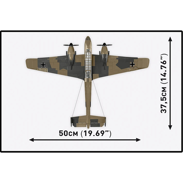 Cobi II WW Messerschmitt Bf 110C, 1:32, 573 p, 2 f