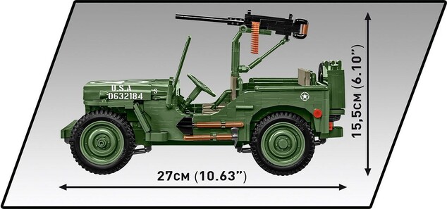 Cobi Willys MB 1:12, 1207 k