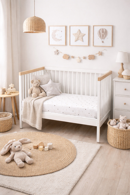 BABYMATEX Plachta napínacia Jersey 60x120cm Hviezdičky