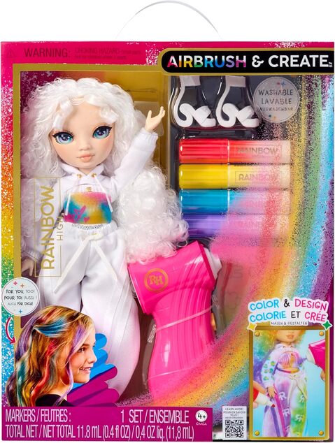 Rainbow High Air Brush bábika - zelené oči