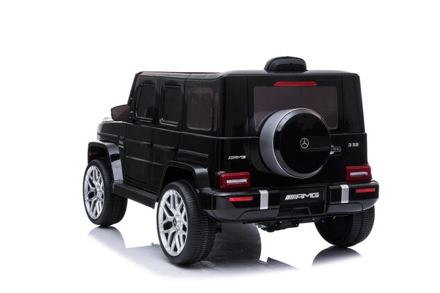 Elektrické autíčko Mercedes G63 12V, čierne, Jednomiestné sedadlo, Lítiová batéria