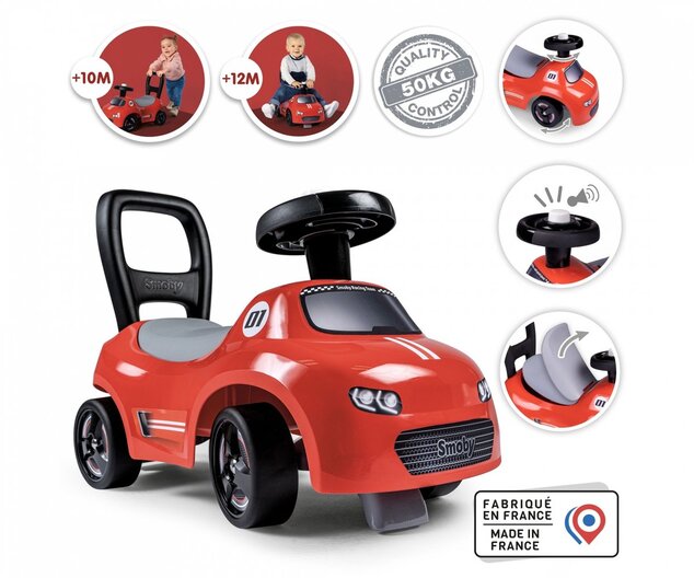 Smoby Odrážadlo Auto Červené