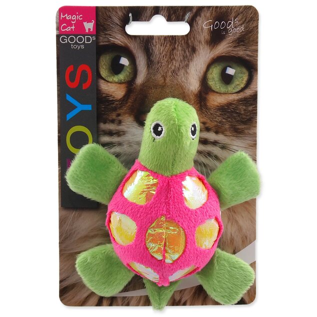 Hračka Magic Cat korytnačka plyš s catnipom mix 11cm