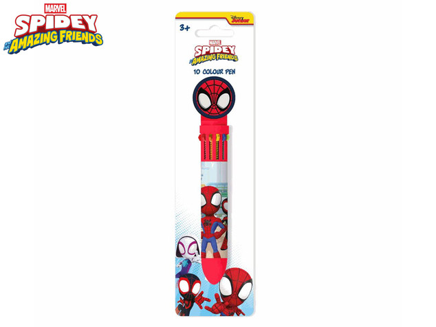 Spidey et ses amis fantastiques stylo multicolore 16 cm avec 10 couleurs