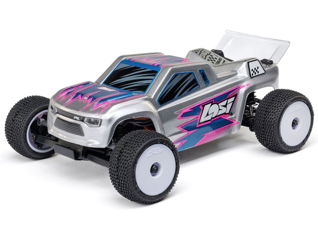 Losi Micro-T 1:28 RTR strieborná