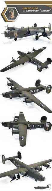 Model Kit avion 12584 - USAAF B-24H Liberator "Zodiac" (1:72)