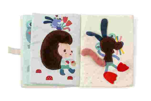 Lilliputiens - libro de peluche - ratoncita Nina