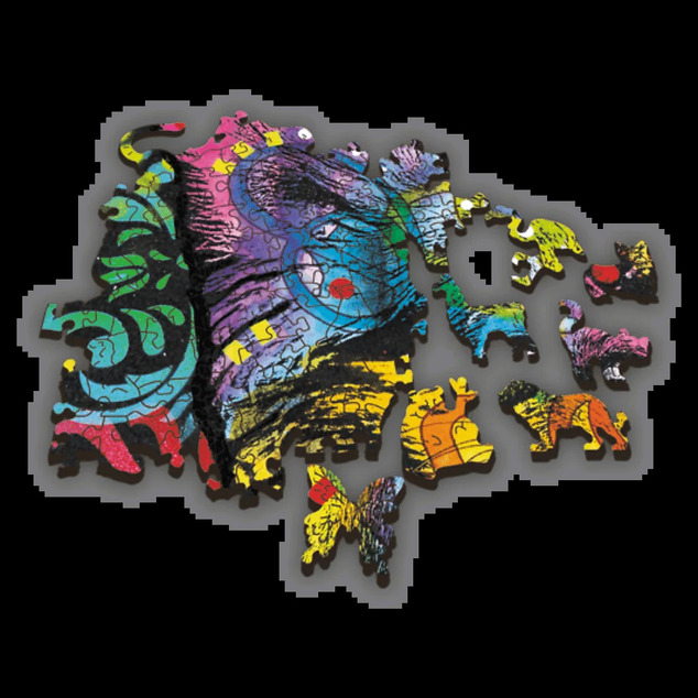 Trefl Holzpuzzle 501 - Bunter Welpe