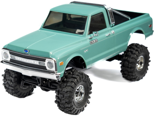Pro-Line koleso 1:30 s pneumatikou Baja Pro X, disk chrómový (4): Axial SCX30