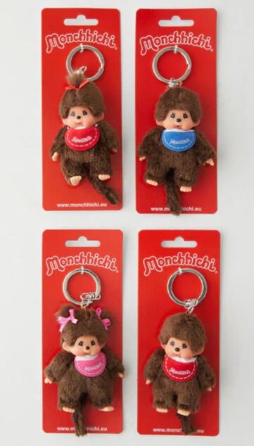 Monchhichi Mončiči portachiavi 10cm (4 tipi)