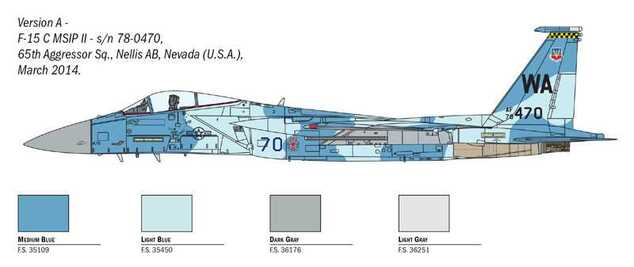 Model Kit letadlo 1415 - F-15C Eagle (1:72)