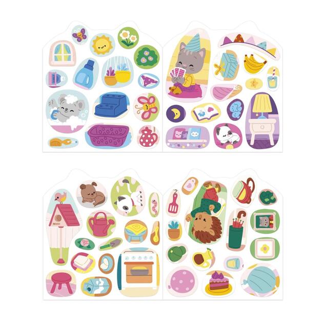 Janod Stickers Samolepky Dom 7 predlôh