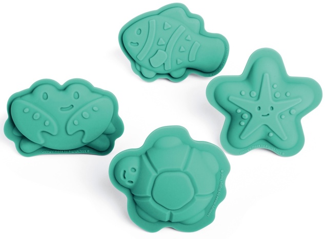 Bigjigs Toys Silikónové  formičky zelené Eggshell