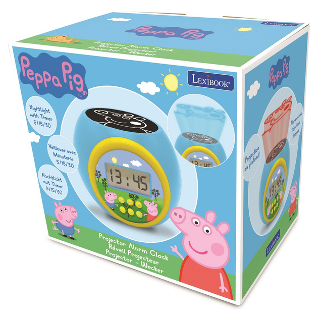 Lexibook Budík s projektorom Peppa Pig