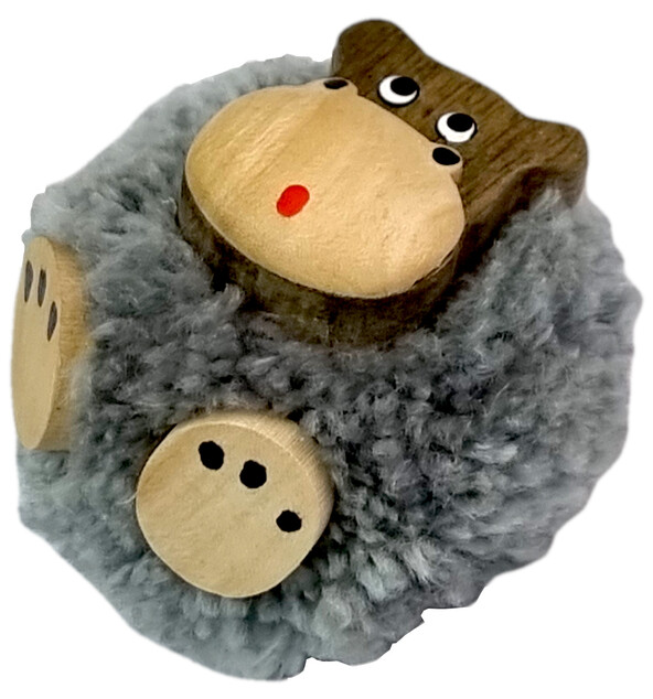 2Kids Toys Drevená magnetka veľká pompon Hroch