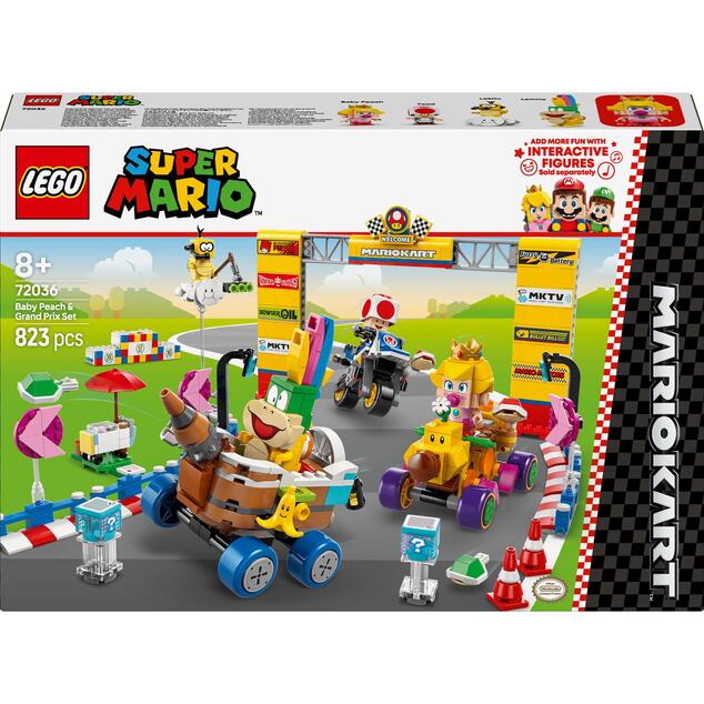 LEGO® Super Mario™ 72036 Mario Kart™ – Baby Peach und Grand Prix Set