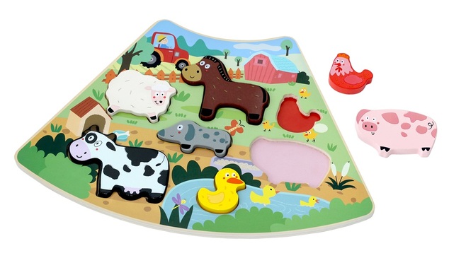 2Kids Toys Fa puzzle Vidám tanya összekapcsolható