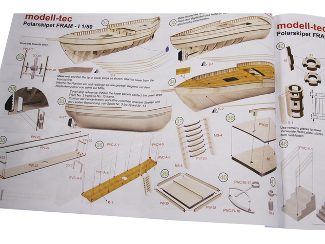 Modell-Tec Fram I. výskumná polárna loď 1:50 kit