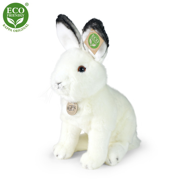 Plyšový zajac polárny sediaci 30 cm ECO-FRIENDLY