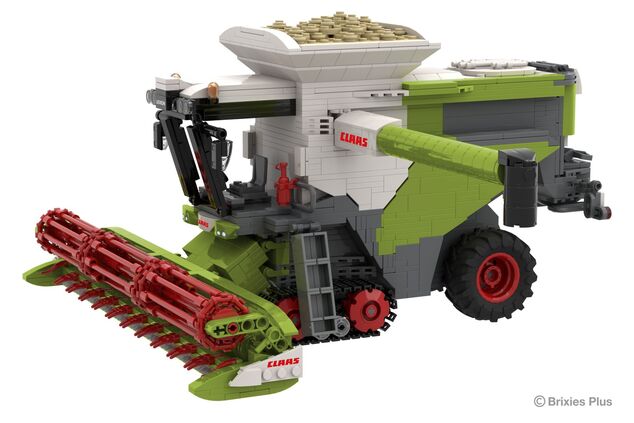 BRIXIES Plus 222.734 CLAAS LEXION 8900 TERRA TRAC - kombajn s prívesom, 1498 k