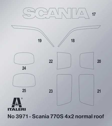 Model Kit truck 3971 - Scania S770 4x2 Normal Roof "Grey Cab" (1:24)