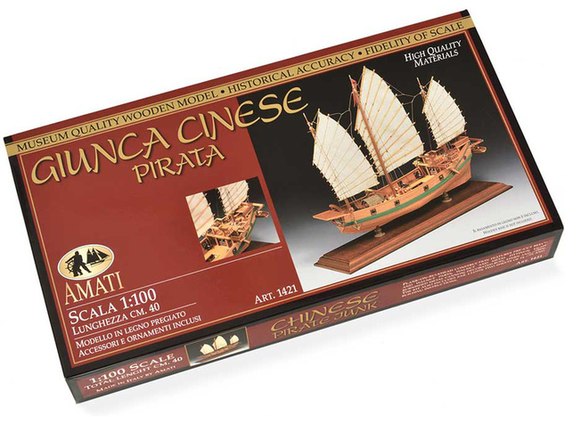 AMATI Čínska džunka 1:100 kit