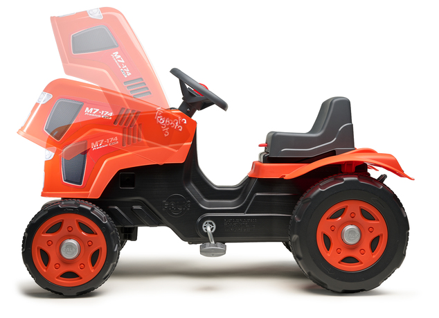 Falk Tractor de pedales Kubota con remolque