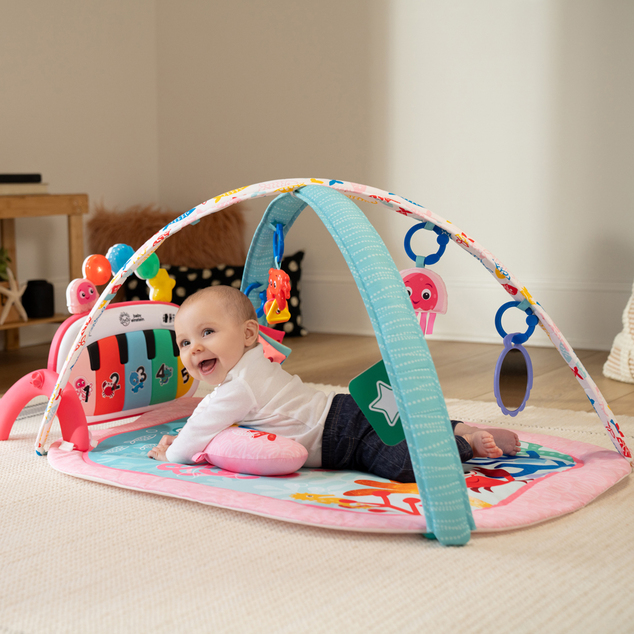 BABY EINSTEIN Igračka deka s aktivnostima 4u1 Kickin’ Tunes™ Jellyfish Jamboree™ 0m+