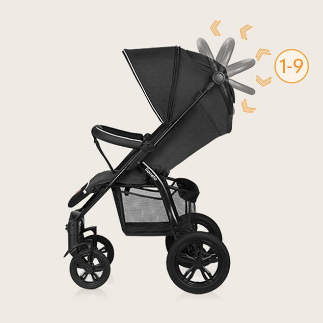 Lionelo Kolica sportska Annet Tour Black Carbon