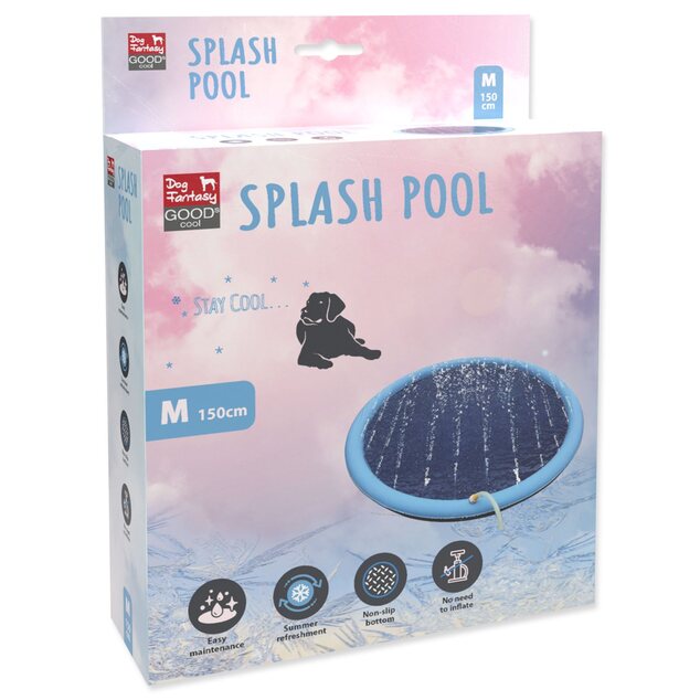 Piscină superficială Dog Fantasy cu jeturi de apă 150cm