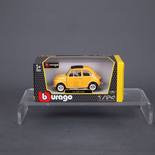 Bburago 1:24 Fiat 500 F 1965 Gelb