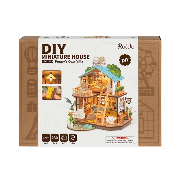 RoboTime Miniatúra domčeka Domček pre šteniatka