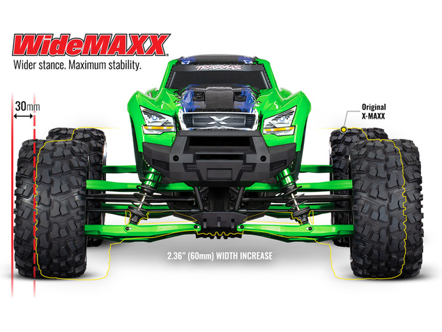 Traxxas sada WideMaxx modrá (pre X-Maxx)