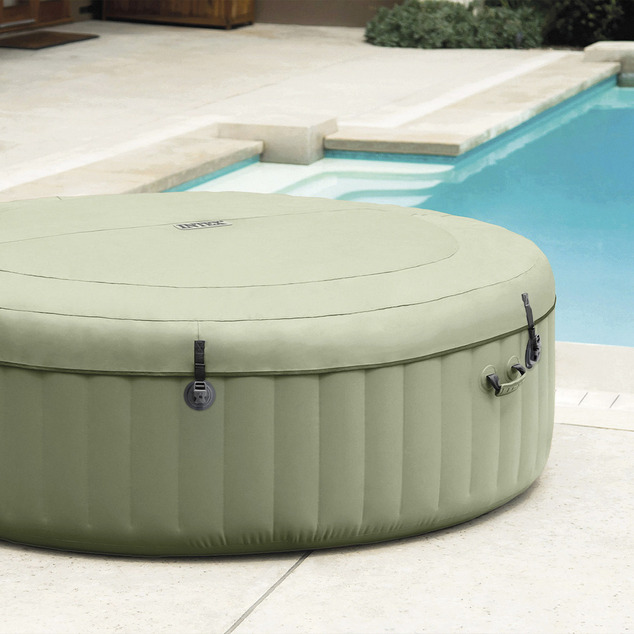 Intex 28426NP Nafukovacia vírivka Purespa Bubble Massage Olive green (pre 4 osoby)